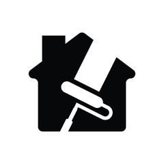 Home improvement icon silhouette design isolated