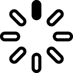 Fototapeta premium Loading progress indicator icon, buffering and loader. Download Loading.