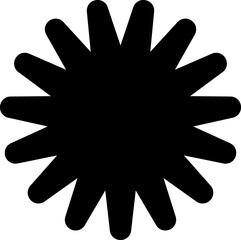 Star geometric shape black icon