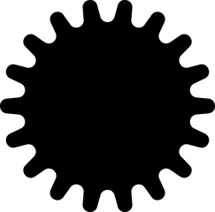 Star geometric shape black icon