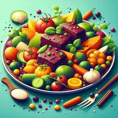 Discover Beef Bourgignon in lifelike 3D animation. Generative A.I