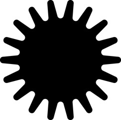 Star geometric shape black icon