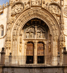 buildings of the historic center of the city of Aranda de Duero in the province of Burgos, Spain