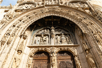 buildings of the historic center of the city of Aranda de Duero in the province of Burgos, Spain