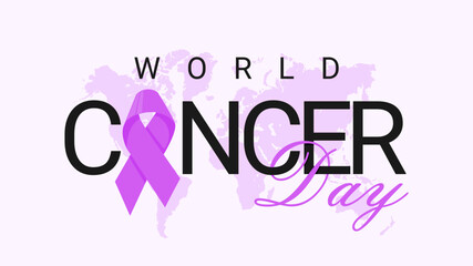 world cancer day banner template vector stock