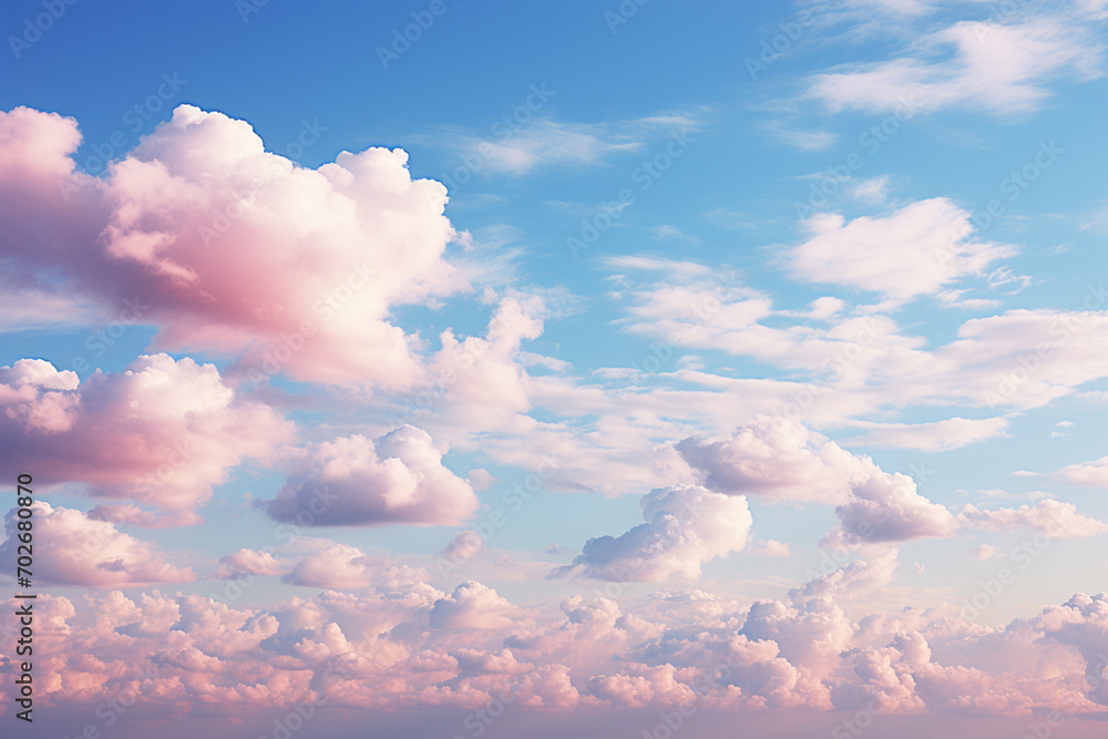 Poster minimalist cloudscape rendered in a symphony of abstract shapes, capturing the fleeting beauty of th
