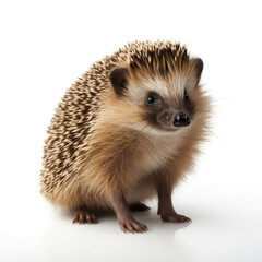 Obraz premium Hedgehog isolated on white background