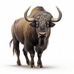 Buffalo isolated on white background