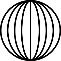 Abstract geometric y2k line black icon