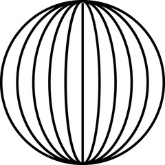 Abstract geometric y2k line black icon