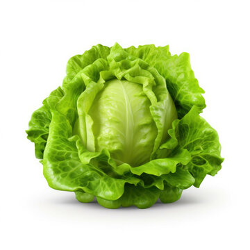 Bibb lettuce isolated on white background