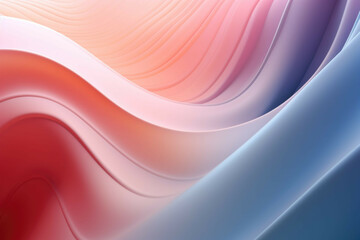 A mix of pastel colors and smooth curves