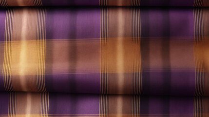 Colorful texture, Purple and orange plaid textured fabric background, Red and white fabric,...