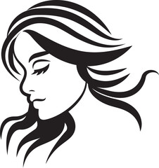 Face Woman icon, brush