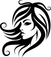 Face Woman icon, brush