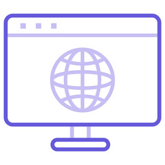 Computer Website Icon of Web Hosting iconset.