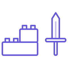 Obraz premium Toy Icon of Kindergarten iconset.