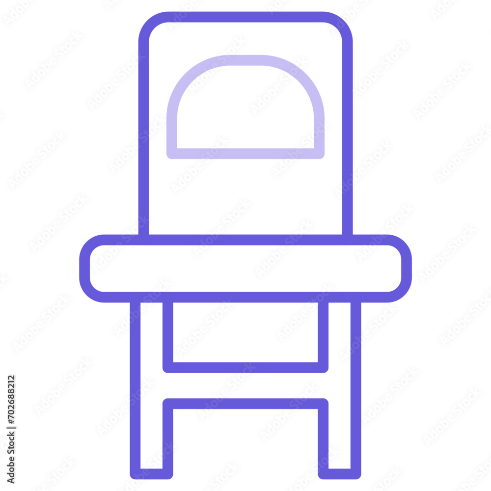 Sticker chair icon of kindergarten iconset.