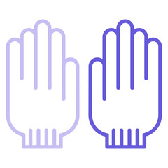 Obraz premium Gloves Icon of Protection and Security iconset.