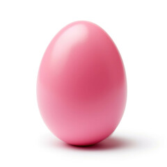 Pink Easter Egg isolated on white background