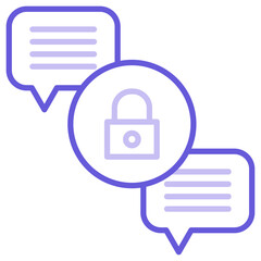 Chat Security Icon of Protection and Security iconset.