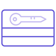 Card Key Icon of Protection and Security iconset.