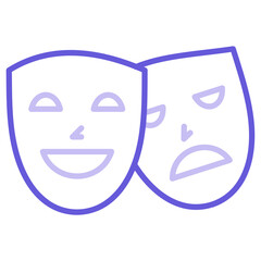 Theatre Mask Icon of Entertainment iconset.