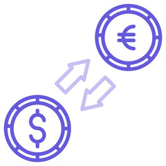 Dollar to Euro Convert Icon