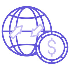 Global Cash Transfer Icon