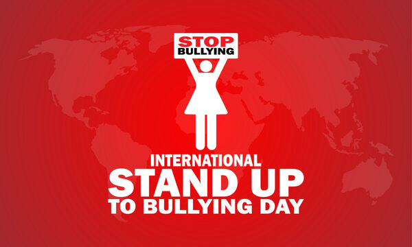 International Stand Up To Bullying Day Vector Template Design Illustration. Suitable for greeting card, poster and banner