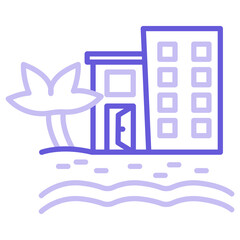 Resort Icon of Hotel Management iconset.