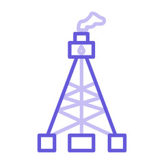 Oil Tower Icon of Petrol Industry iconset.