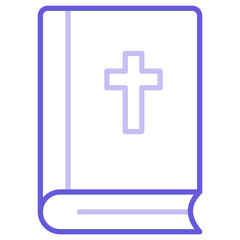 Fototapeta premium Bible Icon of Library iconset.