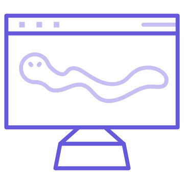 Computer Worm Icon of Cyber Security iconset.
