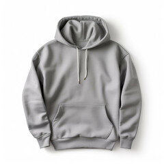 Gray Hoodie isolated on white background
