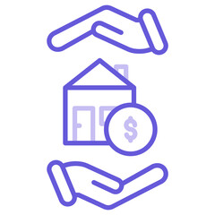 Home Loan Icon of Real Estate iconset.