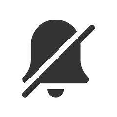 Notifications glyph vector icon isolated. Notifications stock vector icon for web, mobile app and ui design