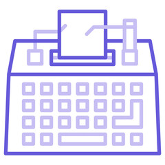 Typewriter Icon of Crime and Law iconset.