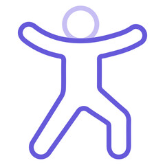 Warrior Pose Icon of Physical Fitness iconset.