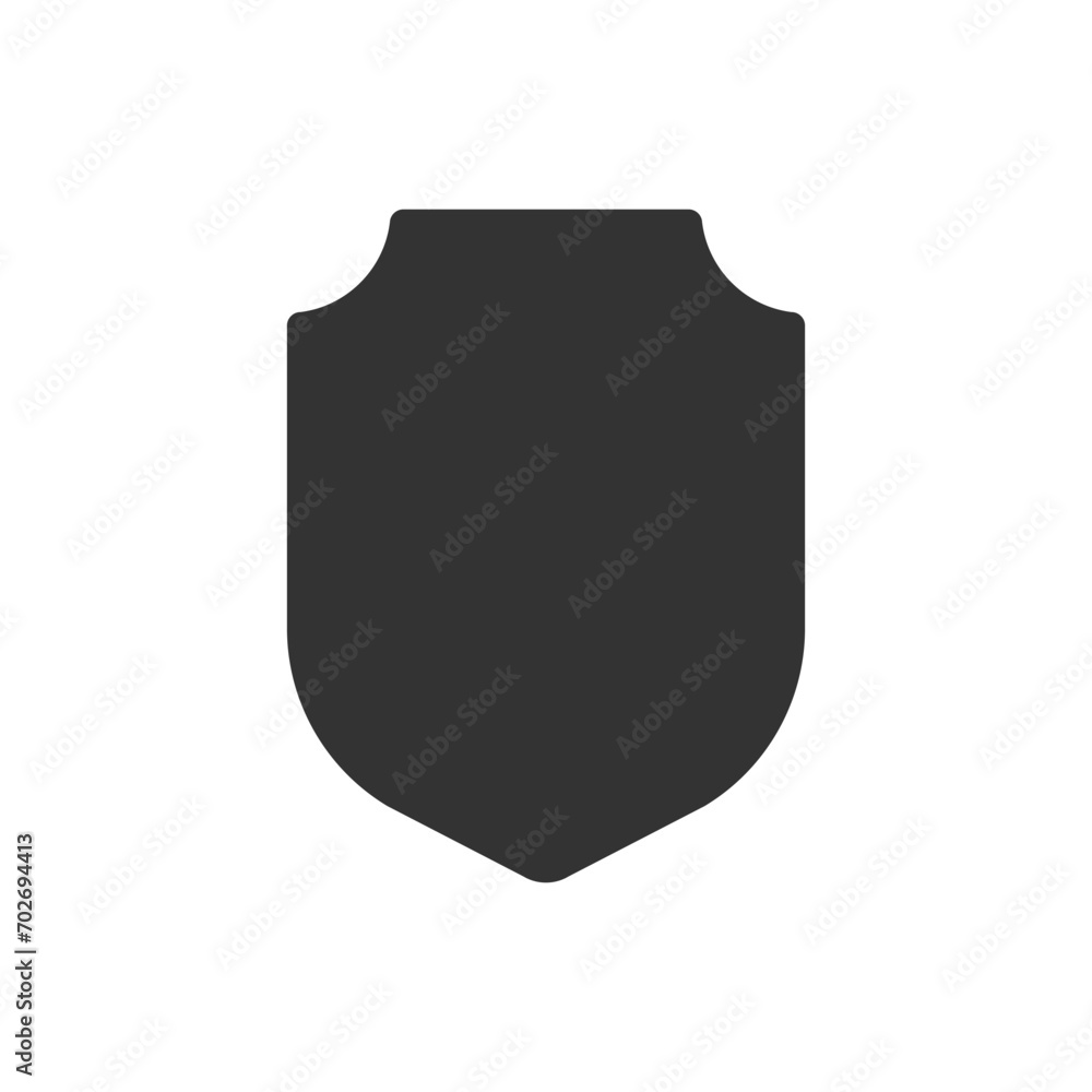 Aufkleber shield glyph vector icon isolated. shield stock vector icon for web, mobile app and ui design