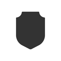 Shield glyph vector icon isolated. Shield stock vector icon for web, mobile app and ui design