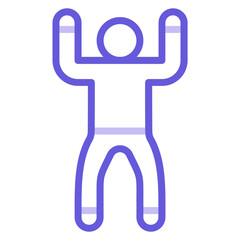 Mountain Pose Upward Icon of Physical Fitness iconset.