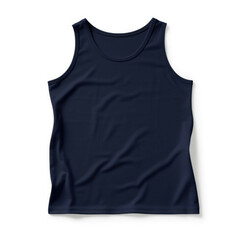 Navy Blue Tank Top isolated on white background