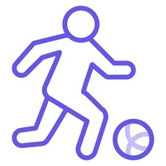 Football Player Icon of Physical Fitness iconset.