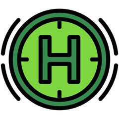 Helicopter pad Icon