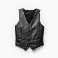 Black Vest isolated on white background
