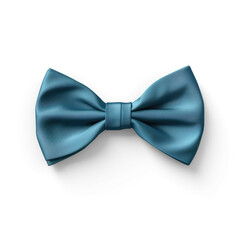 Blue Bow Tie isolated on white background