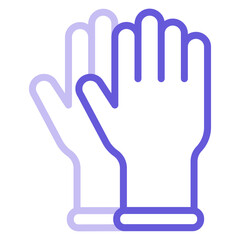 Obraz premium Rubber Gloves Icon of House Cleaning iconset.