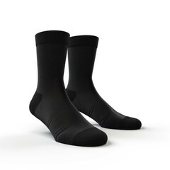 Black Socks isolated on white background