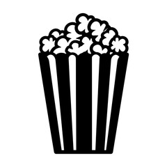 "A hand-drawn popcorn pictogram, capturing the playful essence of the snack in a charming, artistic style, suitable for diverse creative uses."